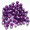 50 6mm Faceted Two Tone Purple & Grey Beads